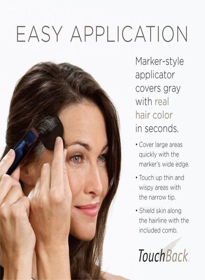 TouchBack Pro Gray Root Touch Up Marker Applicator - Real Hair Color - Medium Brown - Image 5